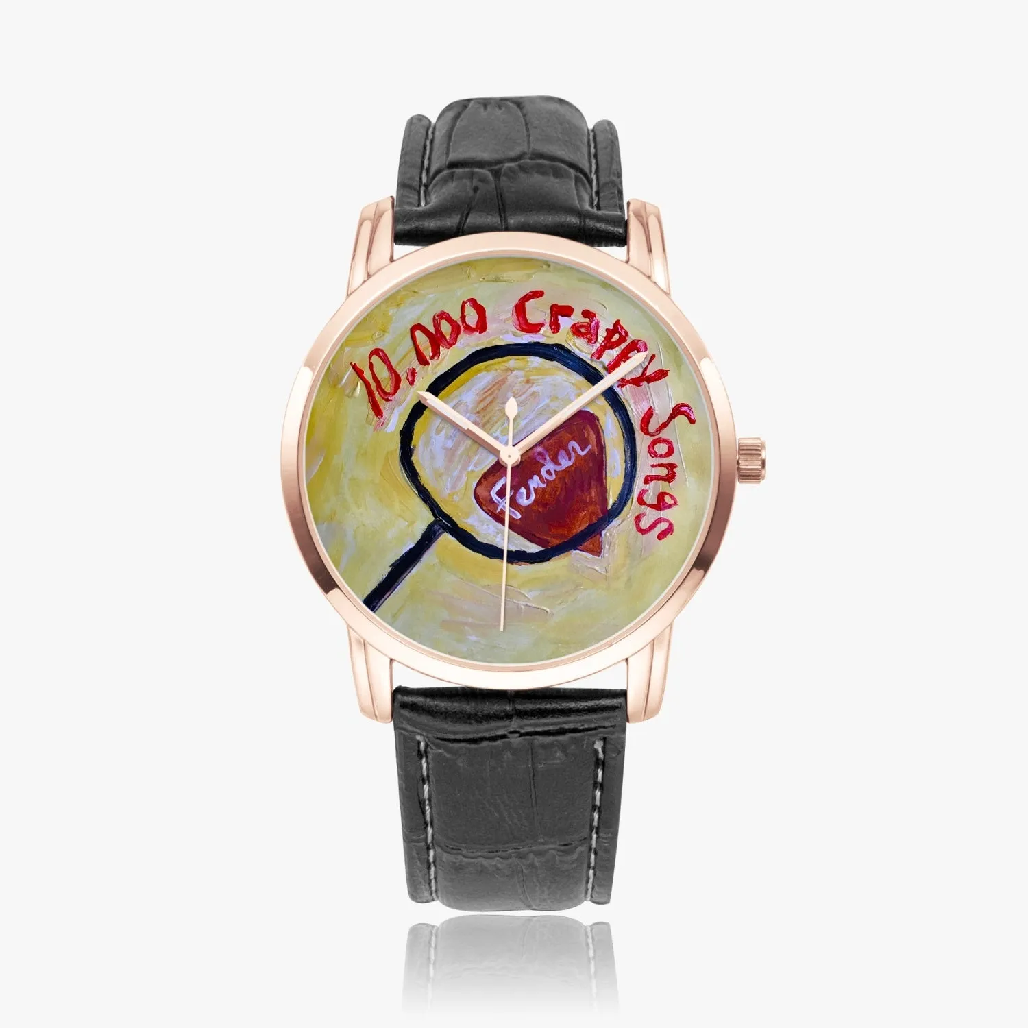 10,000 Crappy Songs Instafamous Wide Type Quartz watch