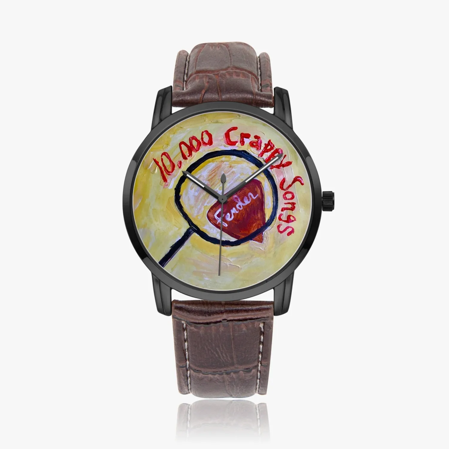 10,000 Crappy Songs Instafamous Wide Type Quartz watch