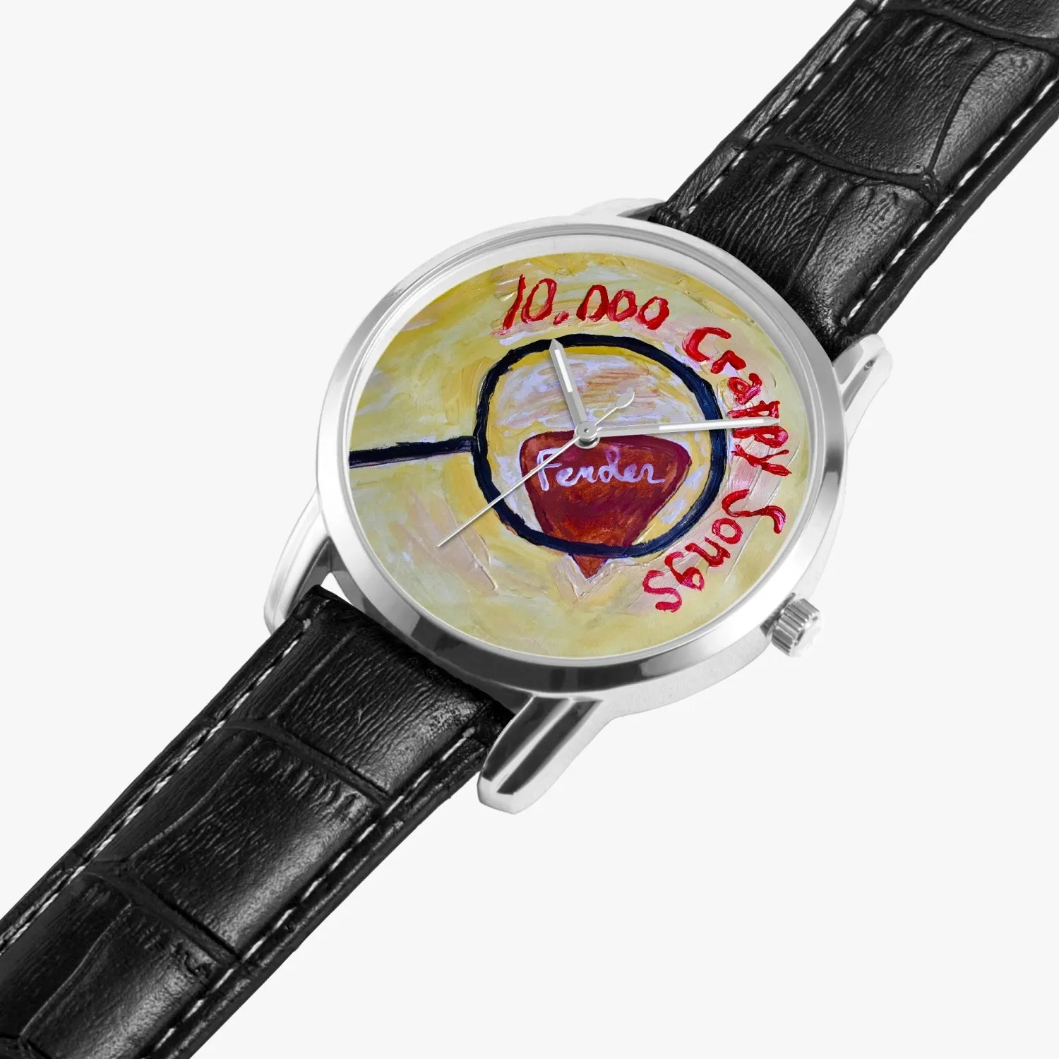 10,000 Crappy Songs Instafamous Wide Type Quartz watch