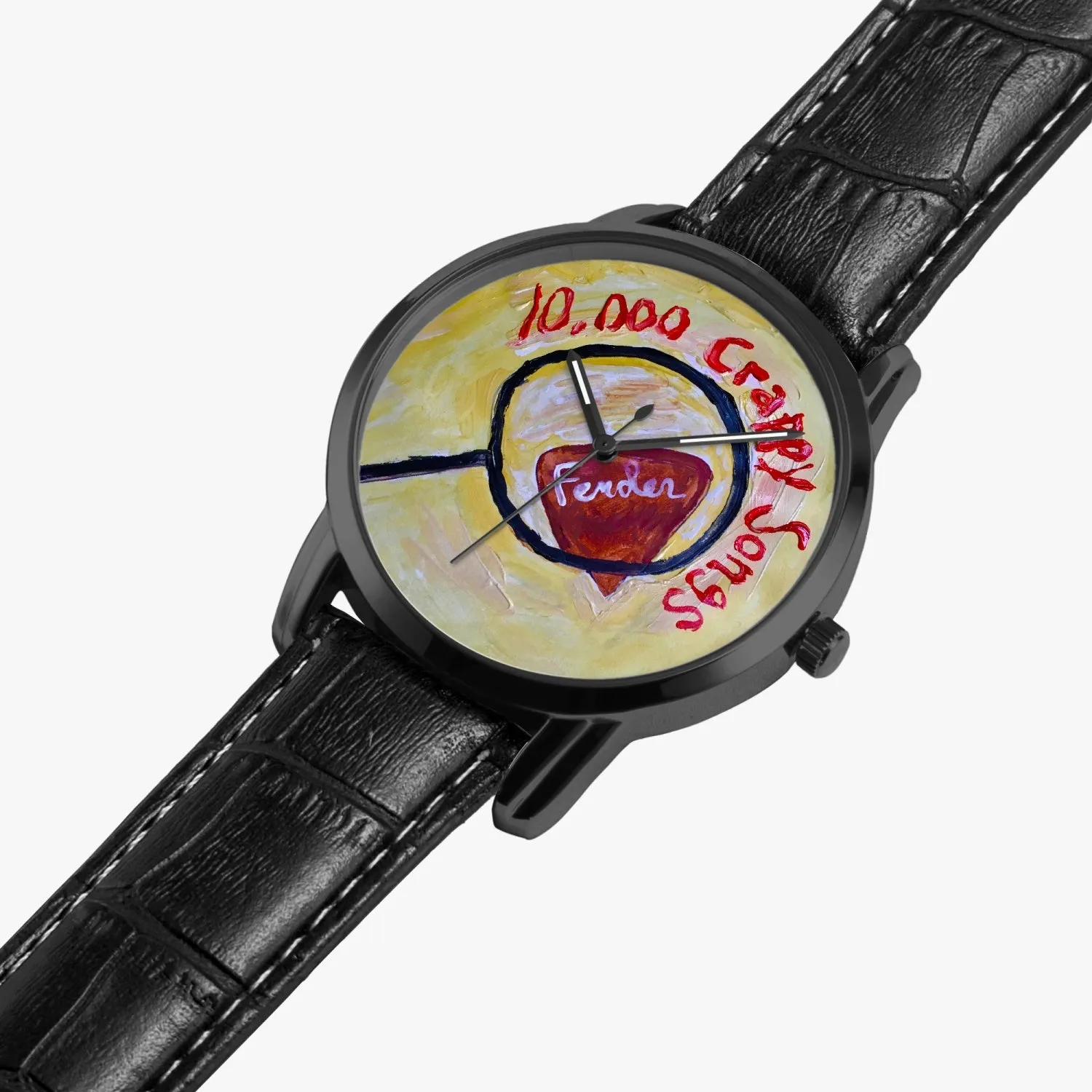 10,000 Crappy Songs Instafamous Wide Type Quartz watch