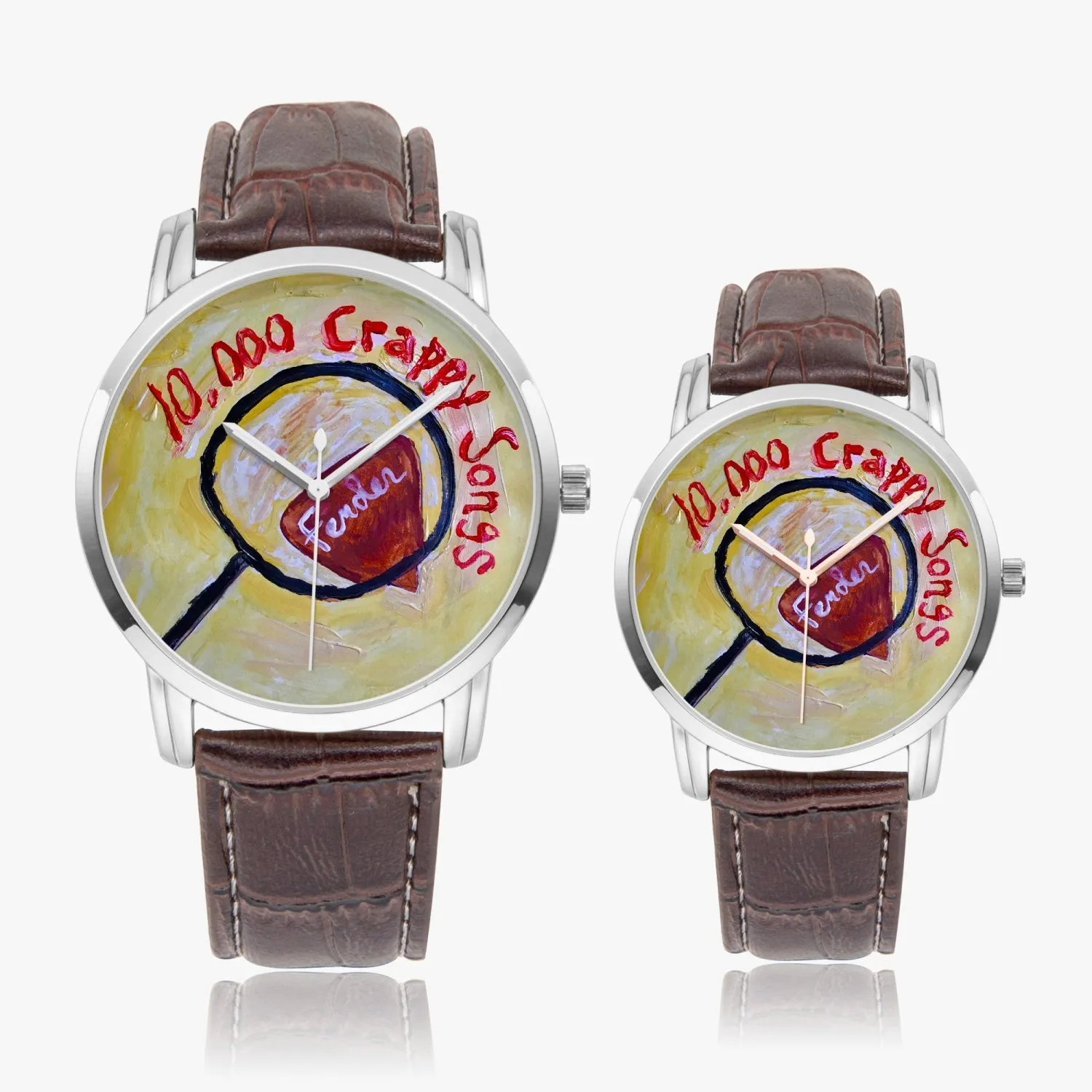 10,000 Crappy Songs Instafamous Wide Type Quartz watch