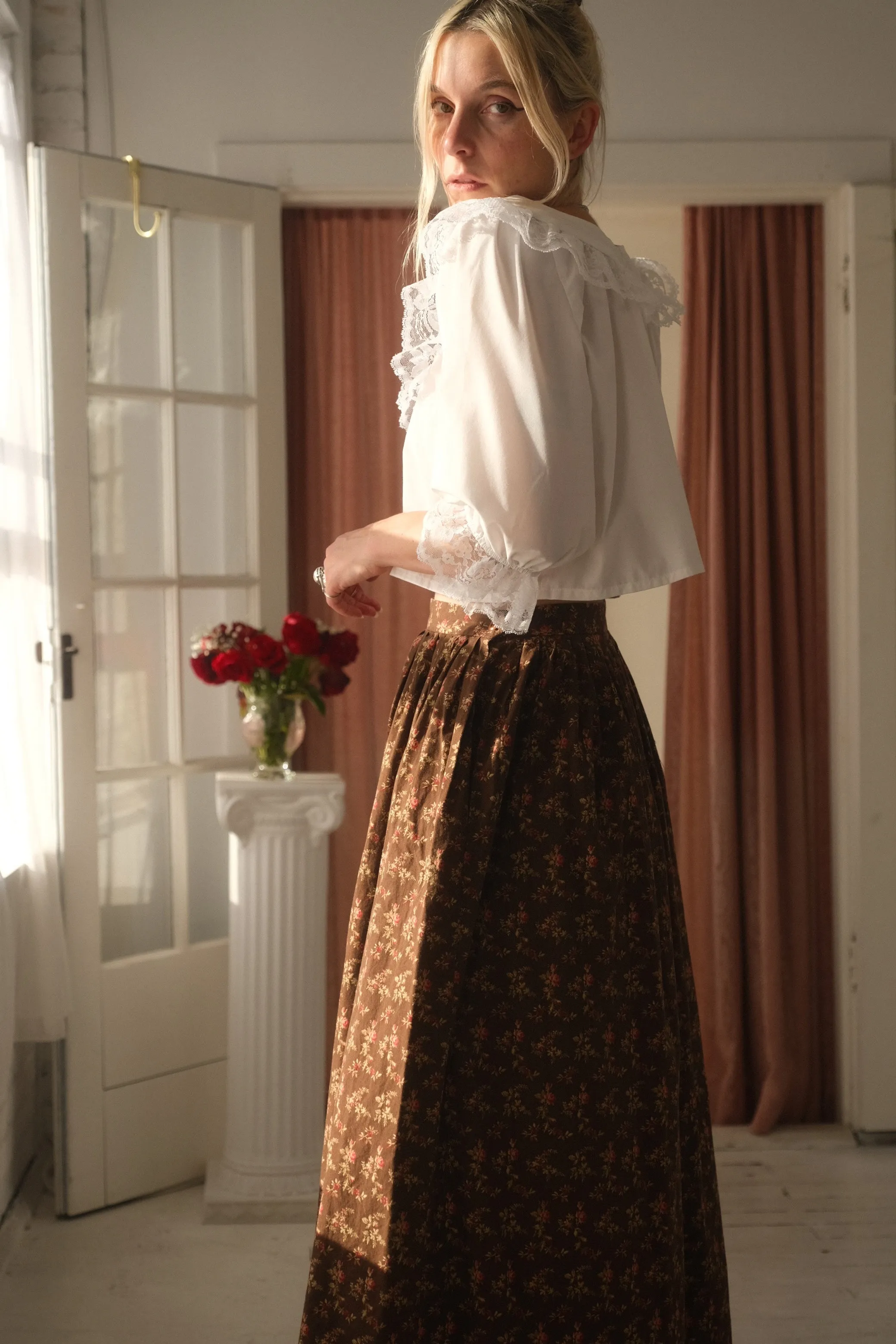 1970s Prairie Rose Skirt