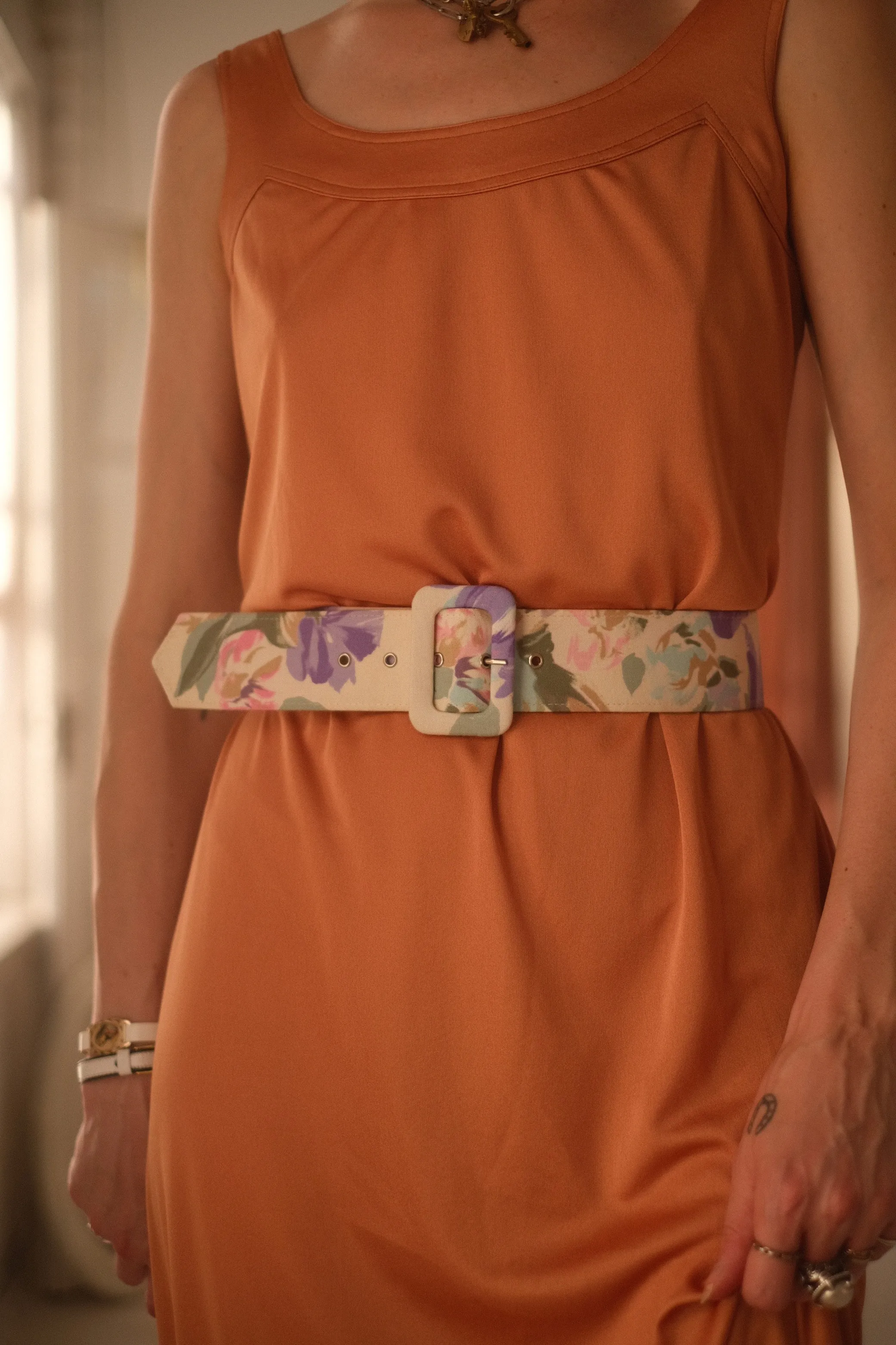 1980s Pastel Garden Belt