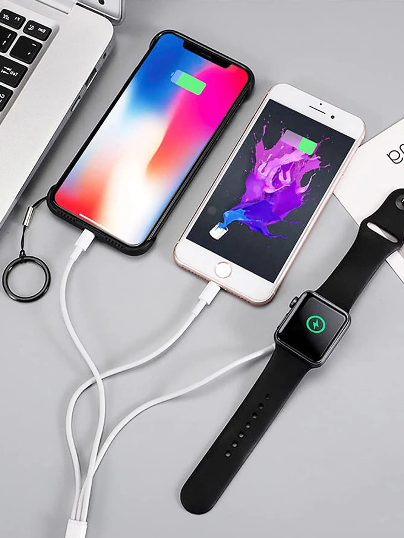 1pc 3 In 1 Magnetic Wireless Charger & 1pc Charging Head