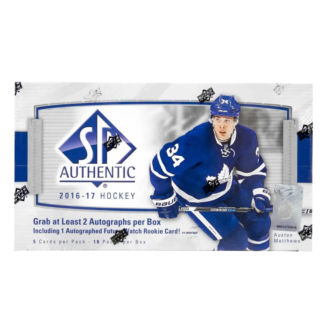 2016-17 Upper Deck SP Authentic Hockey Hobby Box