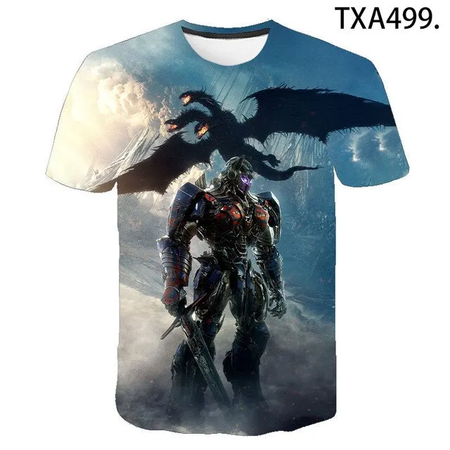 2020 New Transformers 3D Print T Shirt Men Women Children Clothing Summer Short Sleeve Robot T-shirt Boy Girl Kids Tops Cool Tee