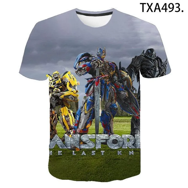 2020 New Transformers 3D Print T Shirt Men Women Children Clothing Summer Short Sleeve Robot T-shirt Boy Girl Kids Tops Cool Tee