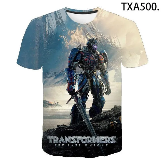 2020 New Transformers 3D Print T Shirt Men Women Children Clothing Summer Short Sleeve Robot T-shirt Boy Girl Kids Tops Cool Tee