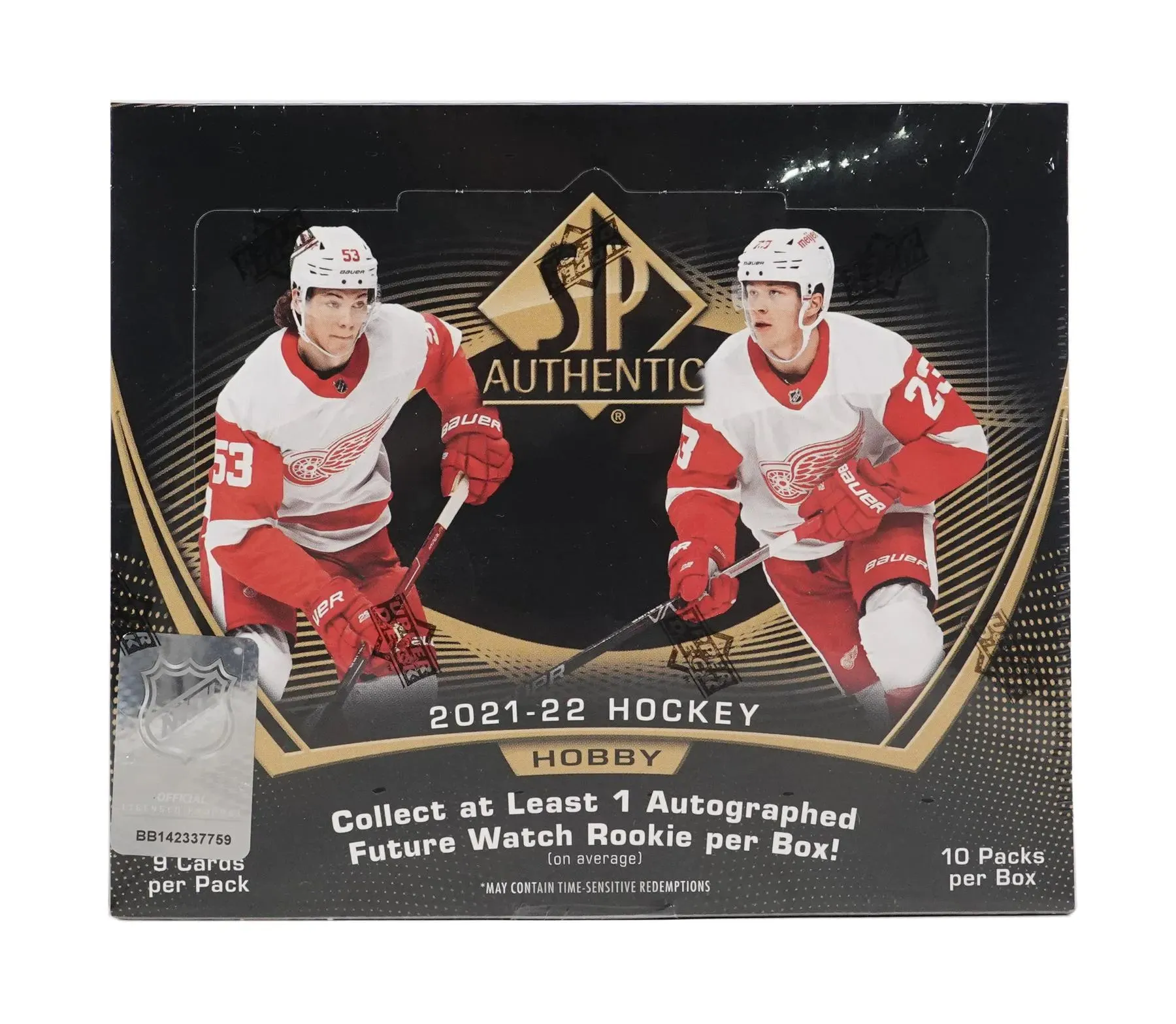 2021/22 Upper Deck SP Authentic Hockey Hobby Box 10 Packs Per Box, 9 Cards Per Box