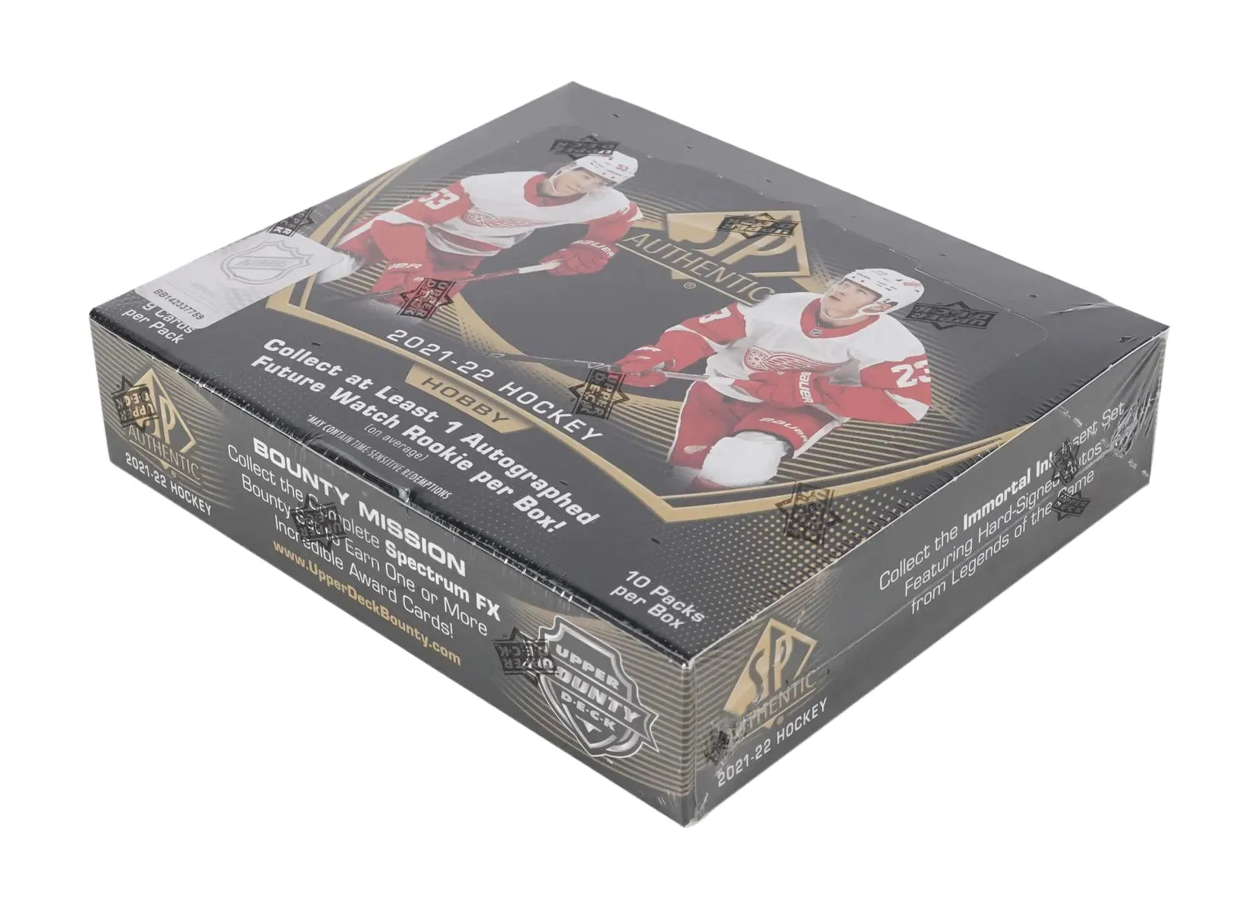 2021/22 Upper Deck SP Authentic Hockey Hobby Box 10 Packs Per Box, 9 Cards Per Box