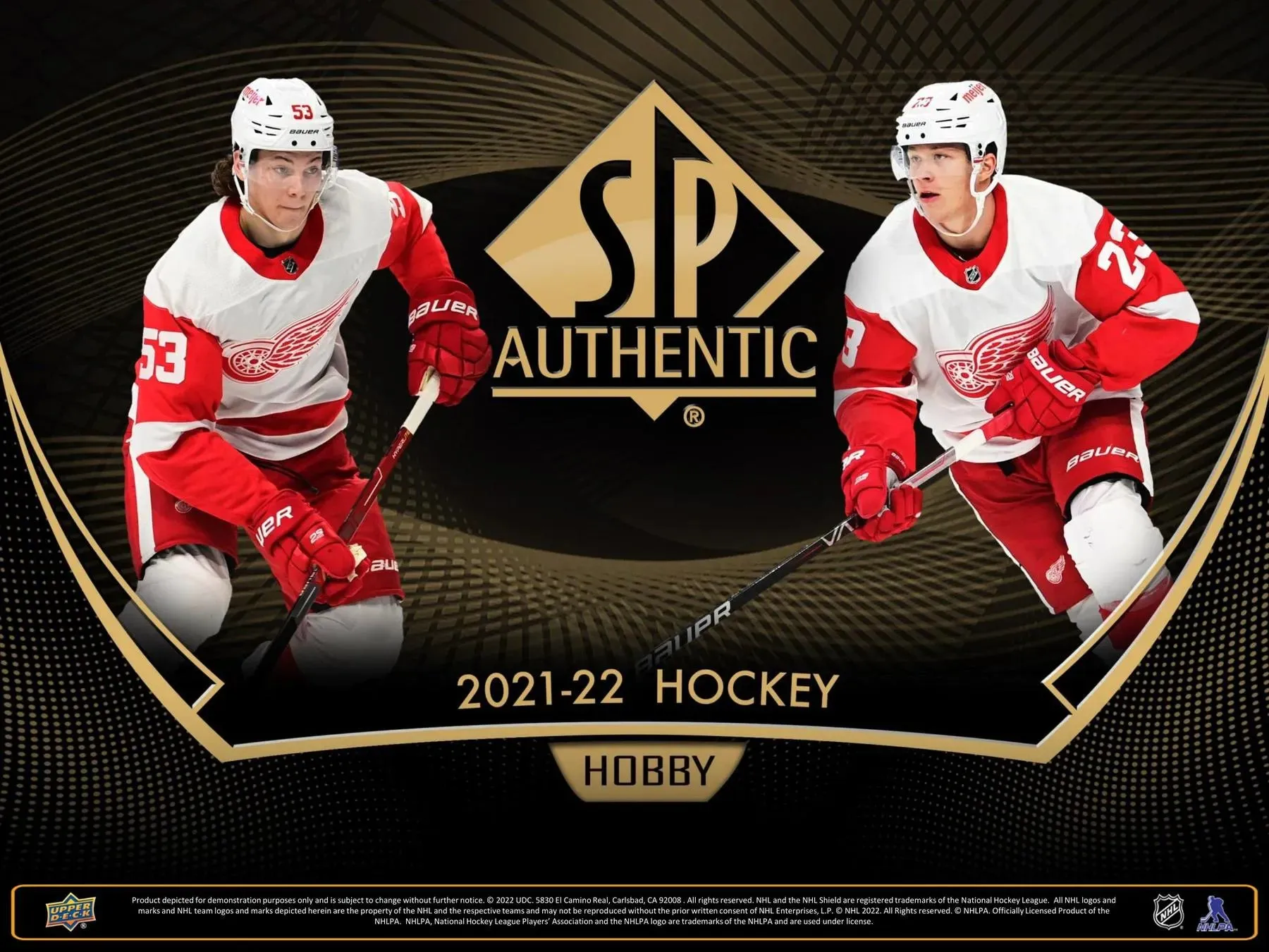 2021/22 Upper Deck SP Authentic Hockey Hobby Box 10 Packs Per Box, 9 Cards Per Box