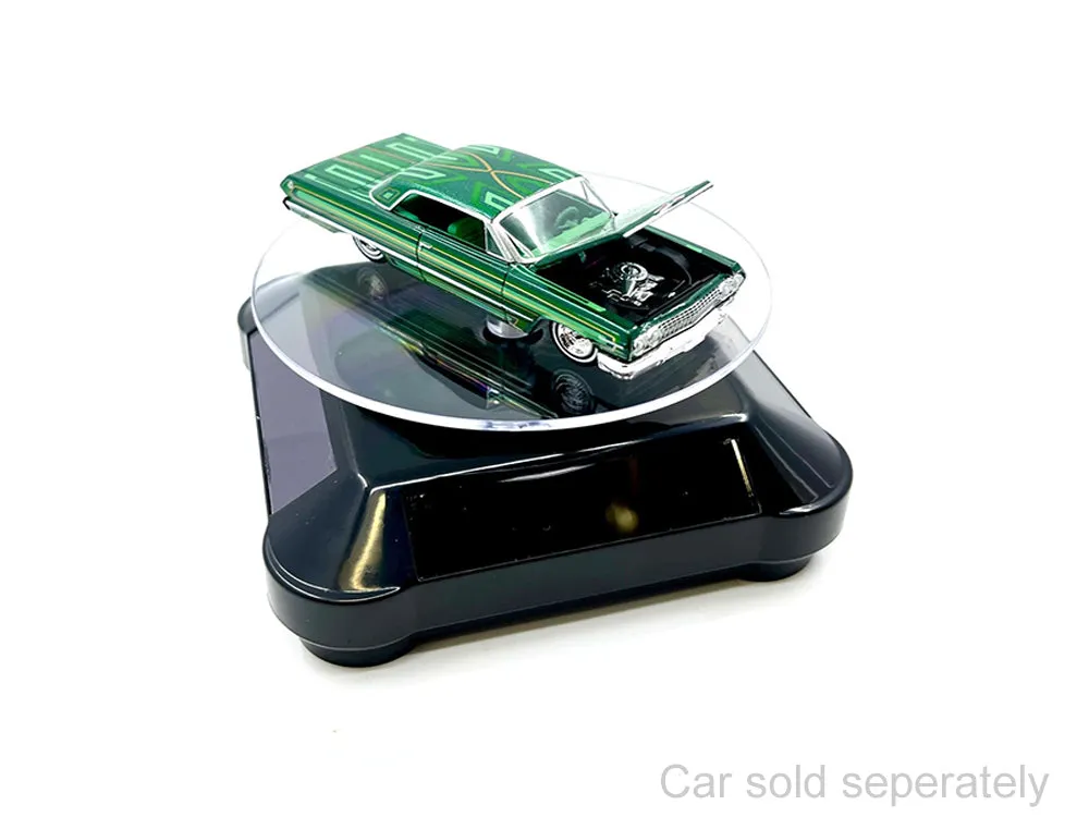 3.5 Solar Rotating Display Stand with Black Base for 1/64 Scale Model Cars11