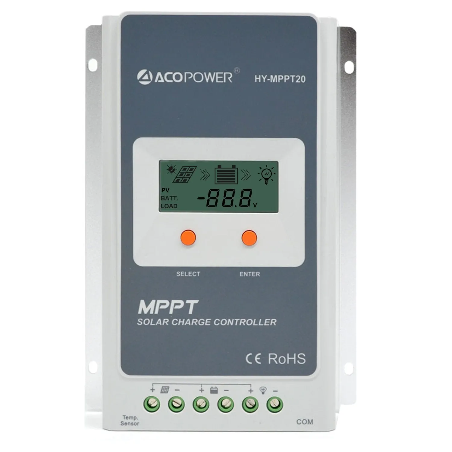 ACOPWER 20A MPPT Solar Charge Controller