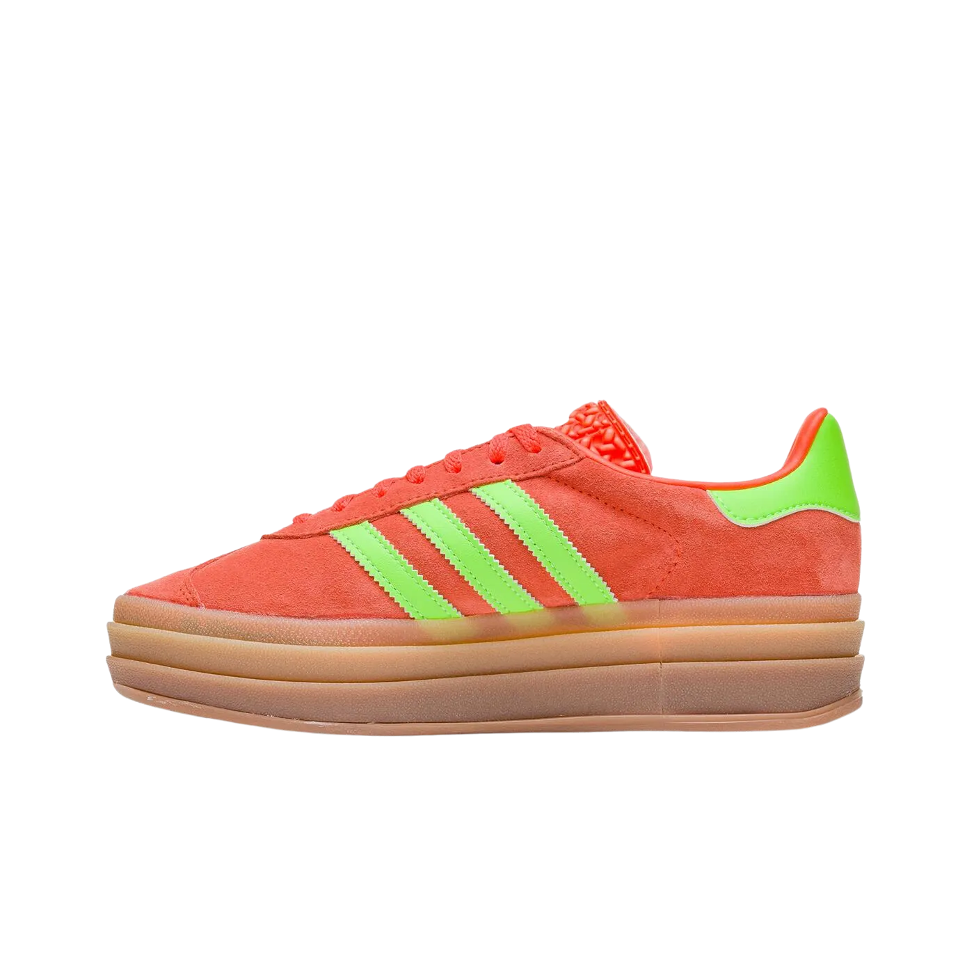 ADIDAS GAZELLE BOLD SOLAR ORANGE SOLAR GREEN (WOMEN'S)