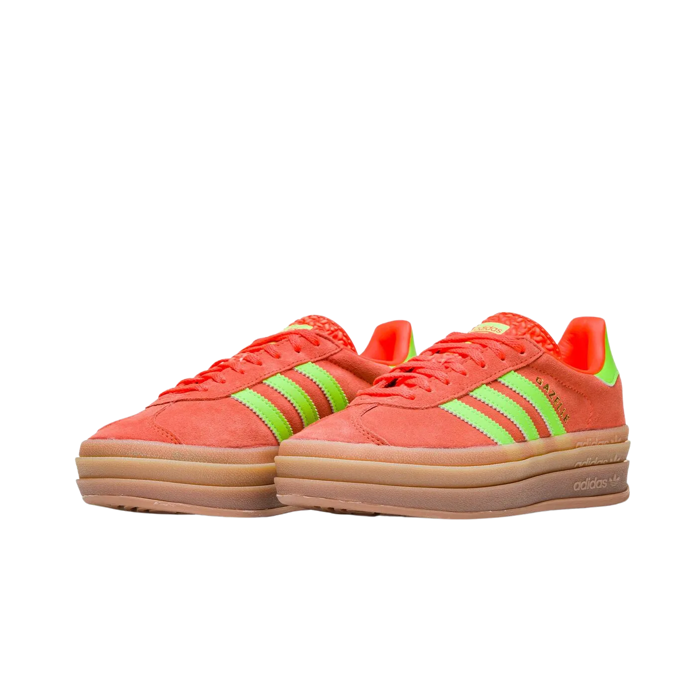 ADIDAS GAZELLE BOLD SOLAR ORANGE SOLAR GREEN (WOMEN'S)