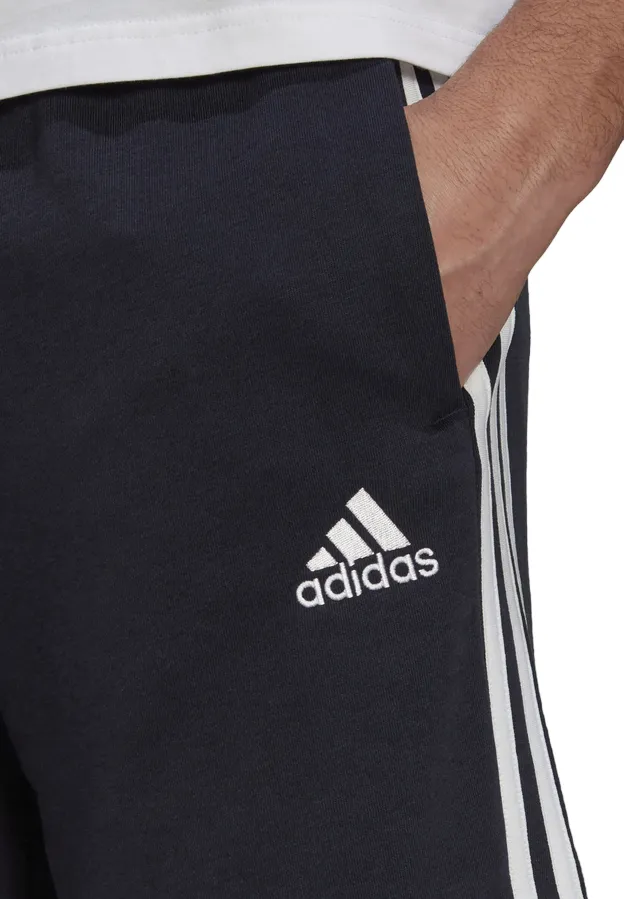 Adidas sports shorts in 3-stripe brushed cotton Essentials French Terry IC9436 legend ink