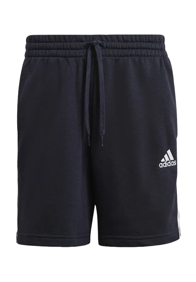 Adidas sports shorts in 3-stripe brushed cotton Essentials French Terry IC9436 legend ink