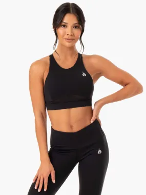 Amazon Mesh Sports Bra - Black