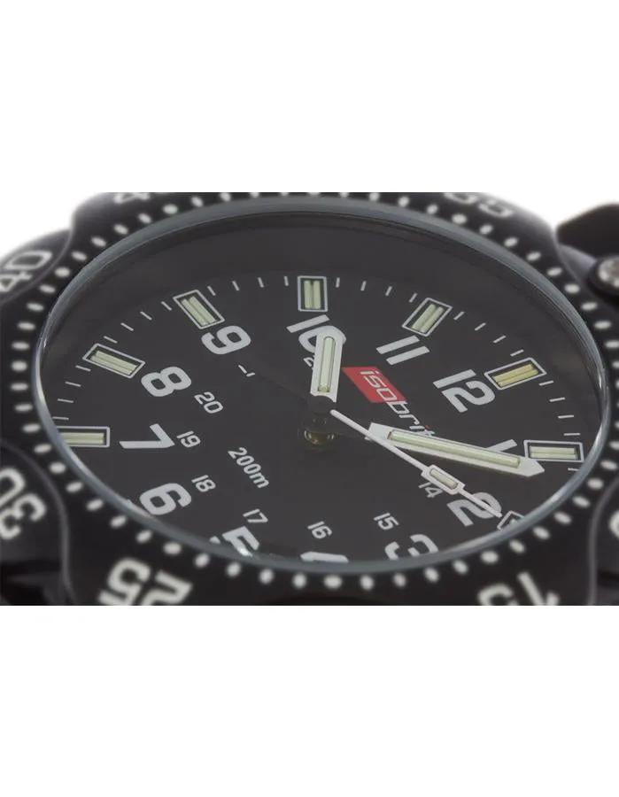 ArmourLite Isobrite Valor Series - Black Dial & T100 Tritium - Rubber - 200m