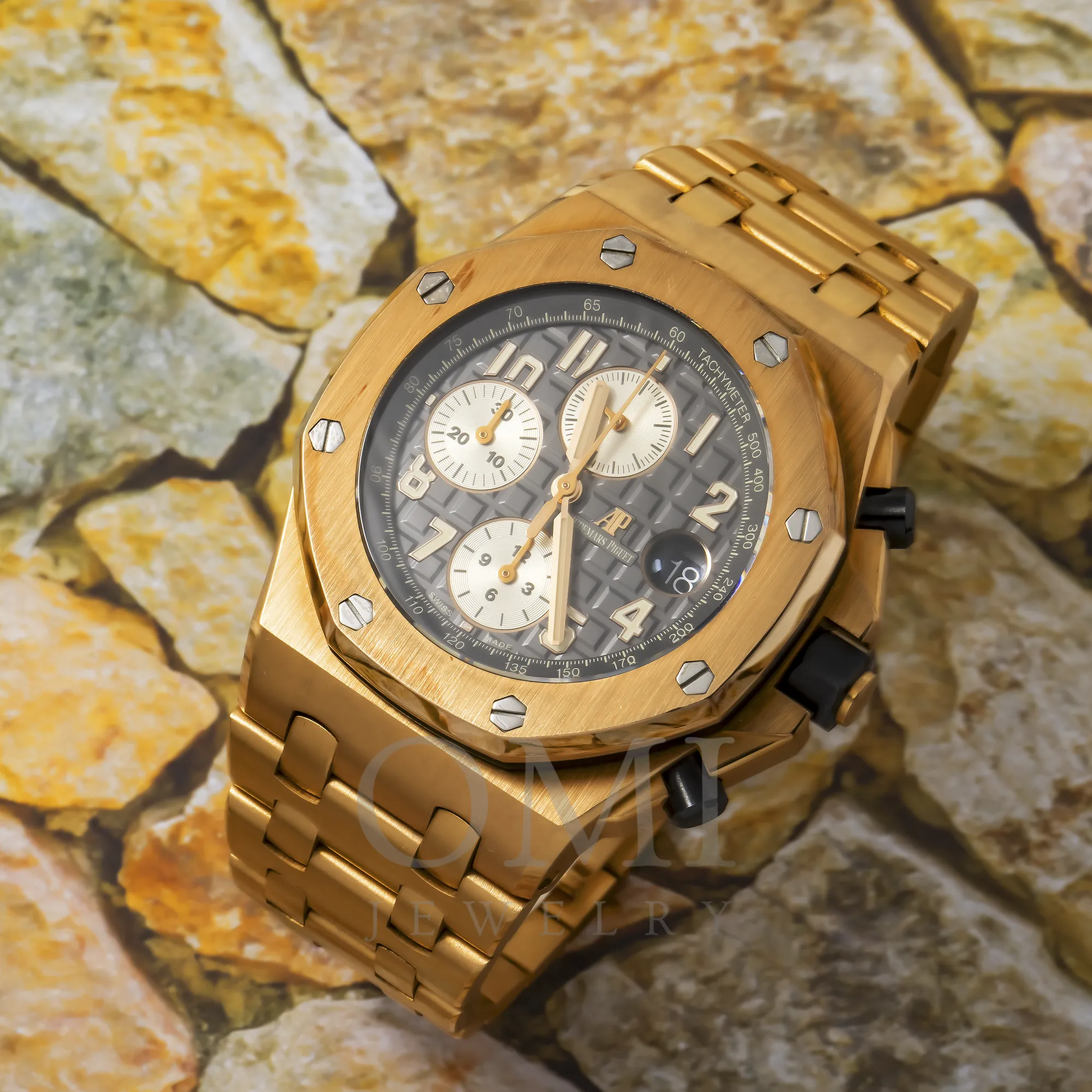 Audemars Piguet 26007BA 42MM Brown Dial And Yellow Gold Bracelet