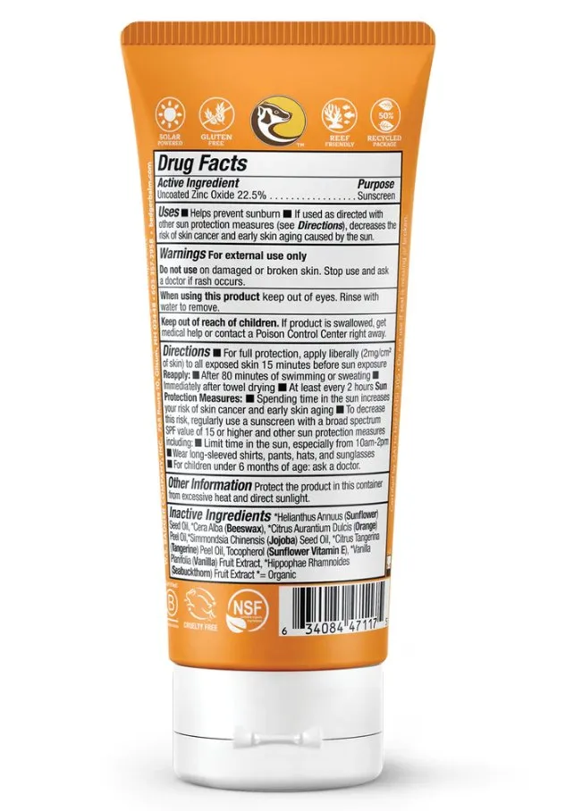 BADGER SPF 40 KIDS SUNSCREEN - TANGERINE AND VANILLA