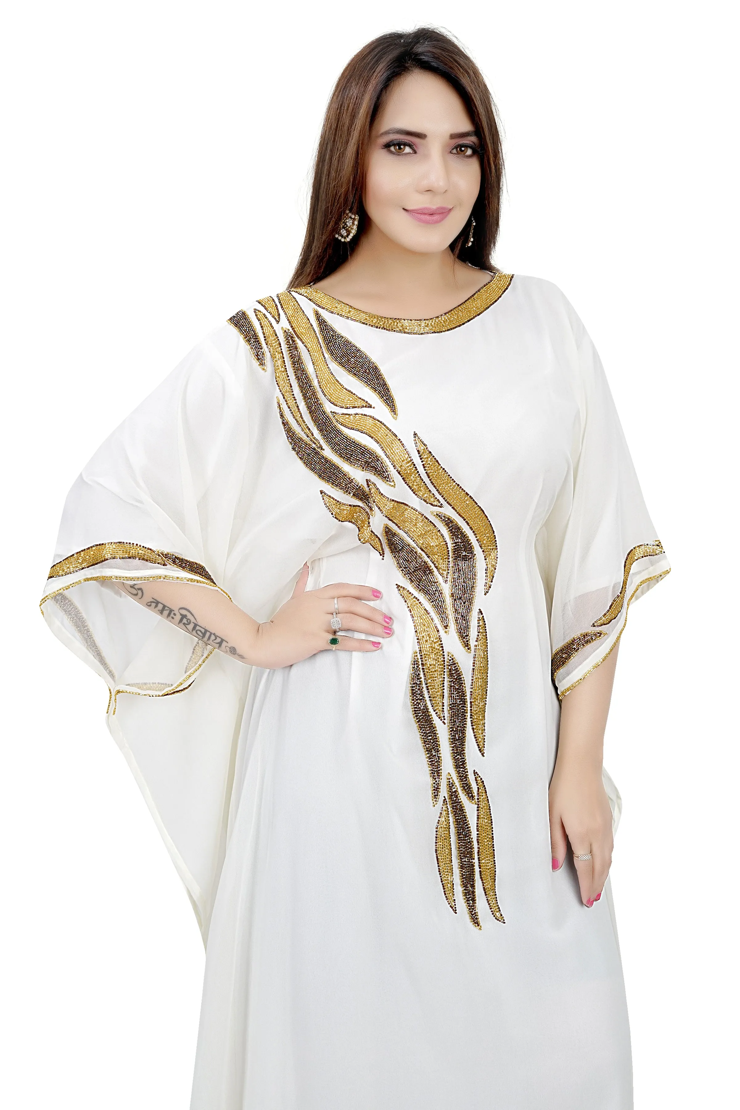 Beach Caftan Casual Maxi Dress