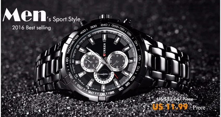 Brand Fashion Men's Military Casual Sport Watch waterproof