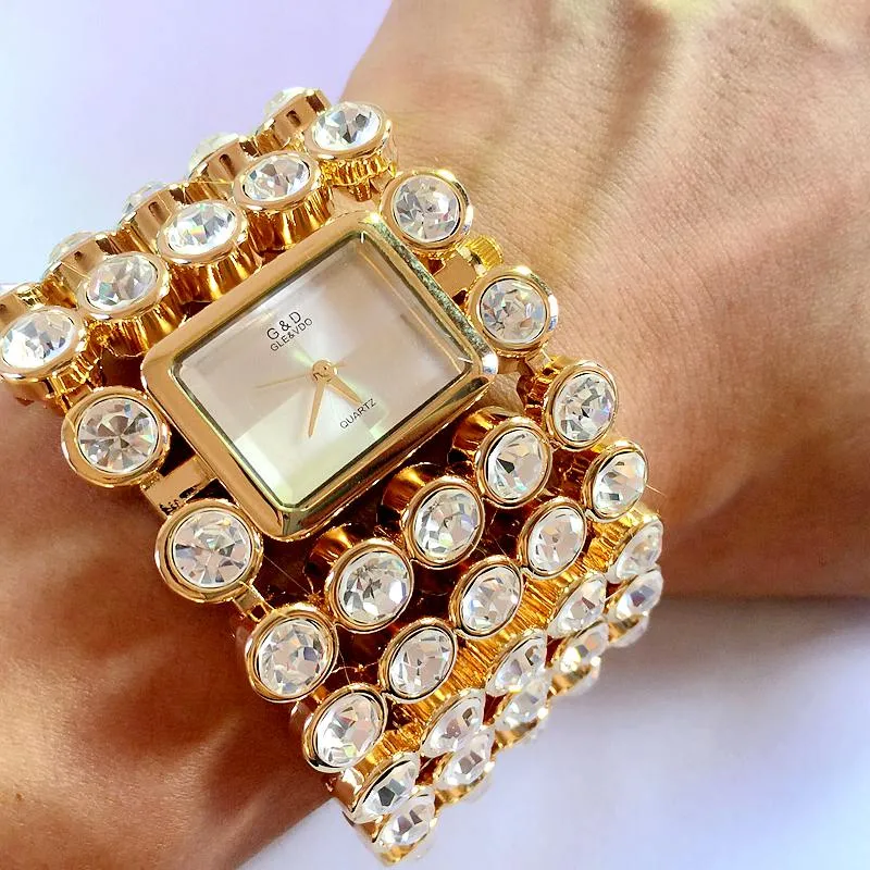 Brand New Women's Luxury Gold Fashion Wristwatches