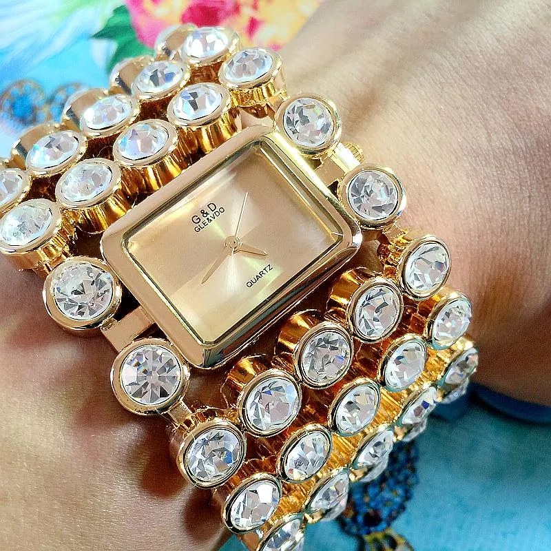 Brand New Women's Luxury Gold Fashion Wristwatches