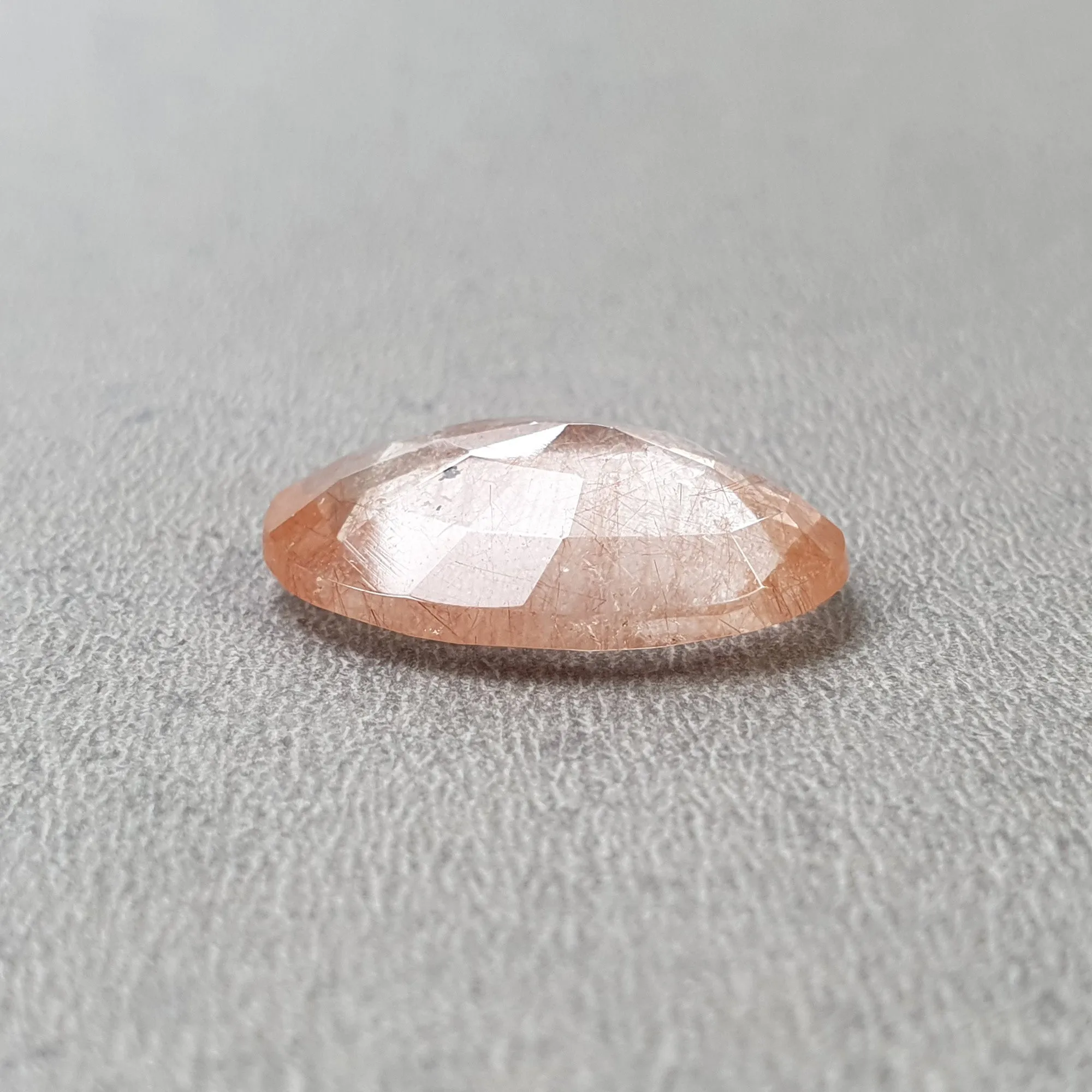 BROWN RUTILE Quartz Gemstone Normal Cut : 18.60cts Natural Untreated Unheated Rutile Oval Shape 23*18mm (With Video)