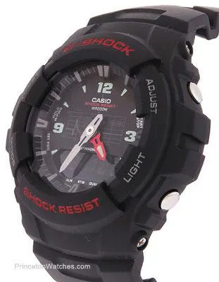 Casio Anti-Magnetic G-Shock - Black - 200 Meters - Analog-Digital Display