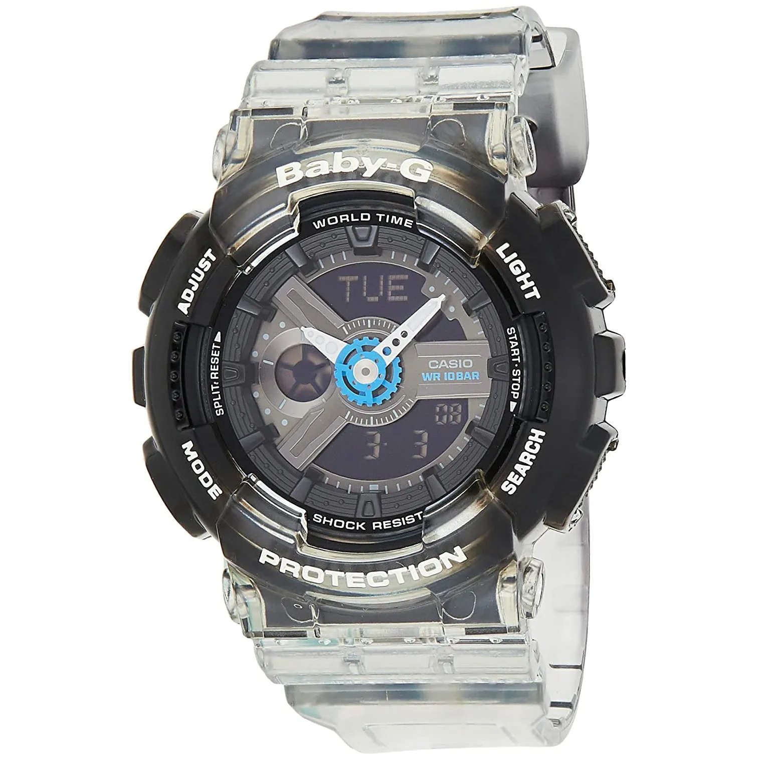 Casio Baby-G Gray Digital Analog Watch BA110JM-1A Women