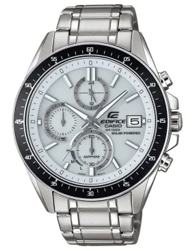 Casio Edifice EFSS510 Series Mens Watch - Chronograph - White Dial - Stainless