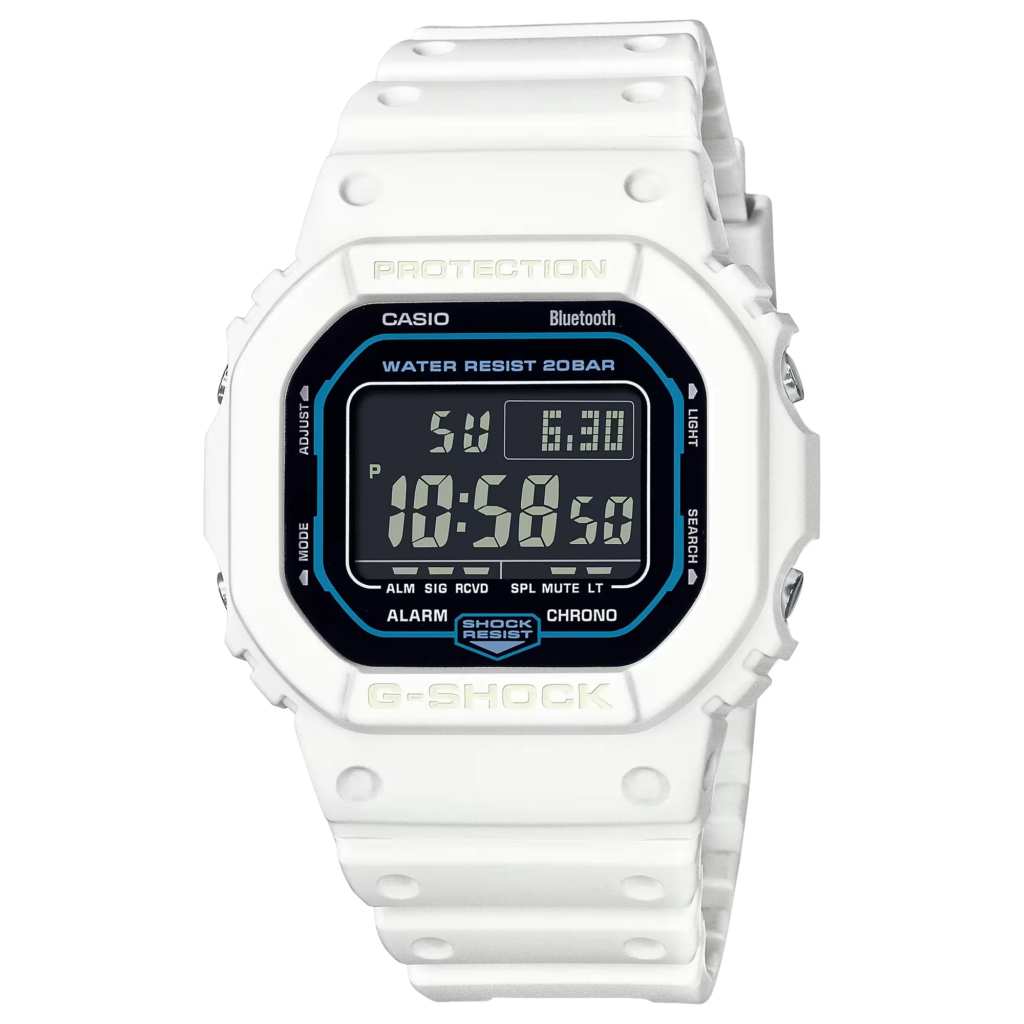 CASIO G-SHOCK DWB5600SF-7 Bluetooth SciFi World White Black Digital Watch