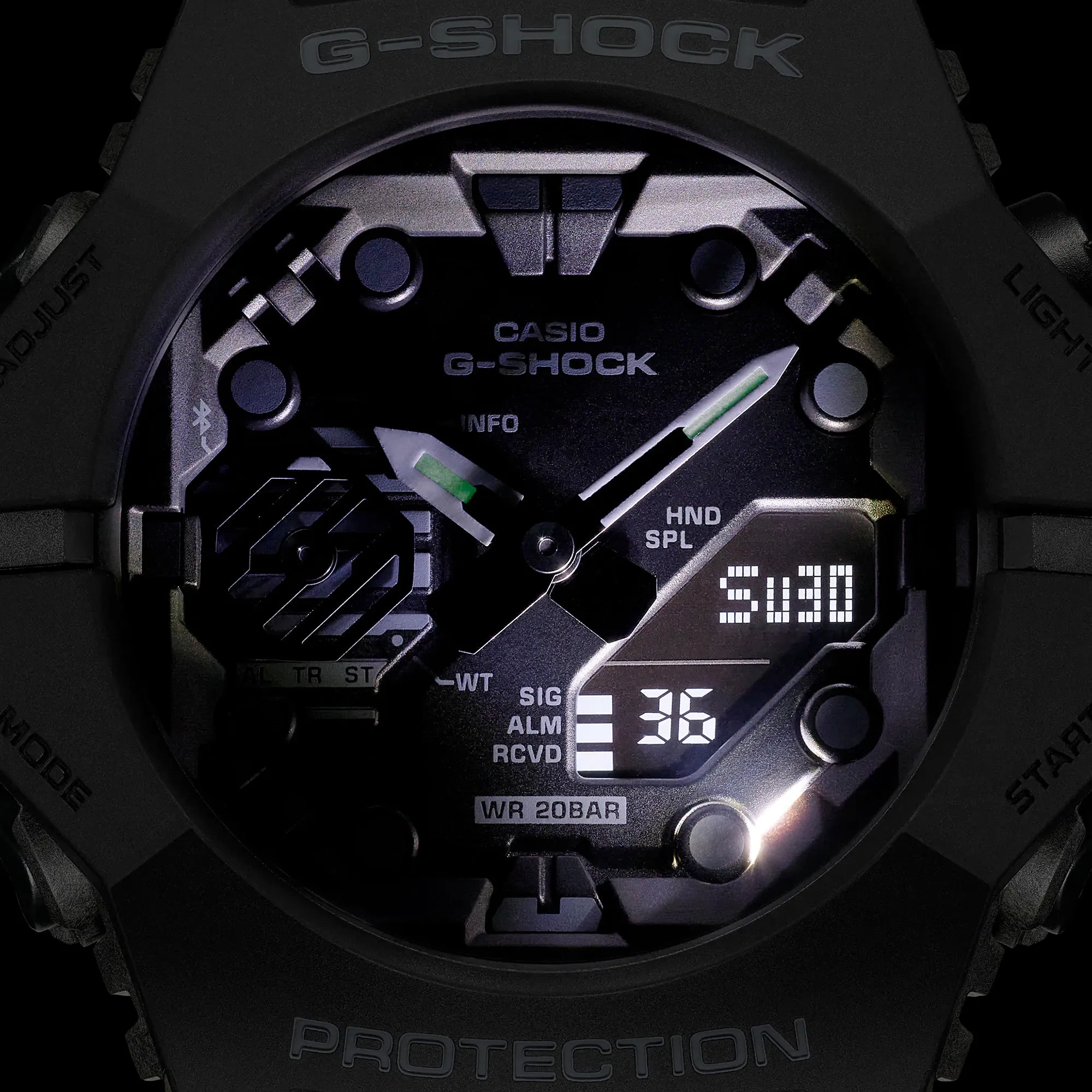 CASIO G-SHOCK GAB001-1A Bluetooth Combi Black Watch