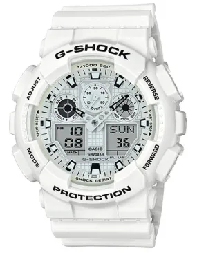 Casio G-Shock Mens LG Analog Digital Chronograph - Magnetic Resistant - White