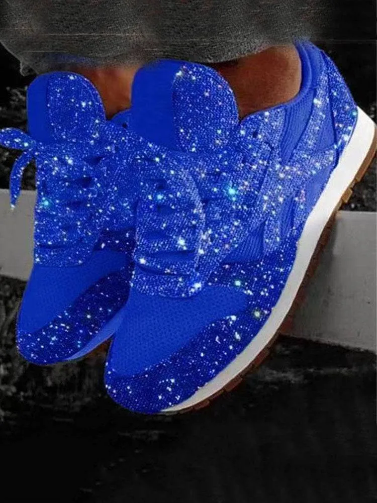 Casual Glitter Breathable Sneakers