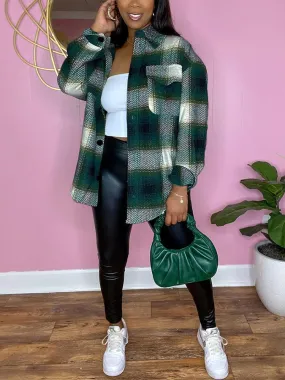 Casual Plaid Jacket