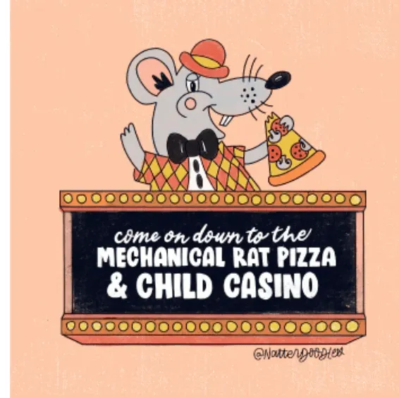 Chuck E Cheese Sticker