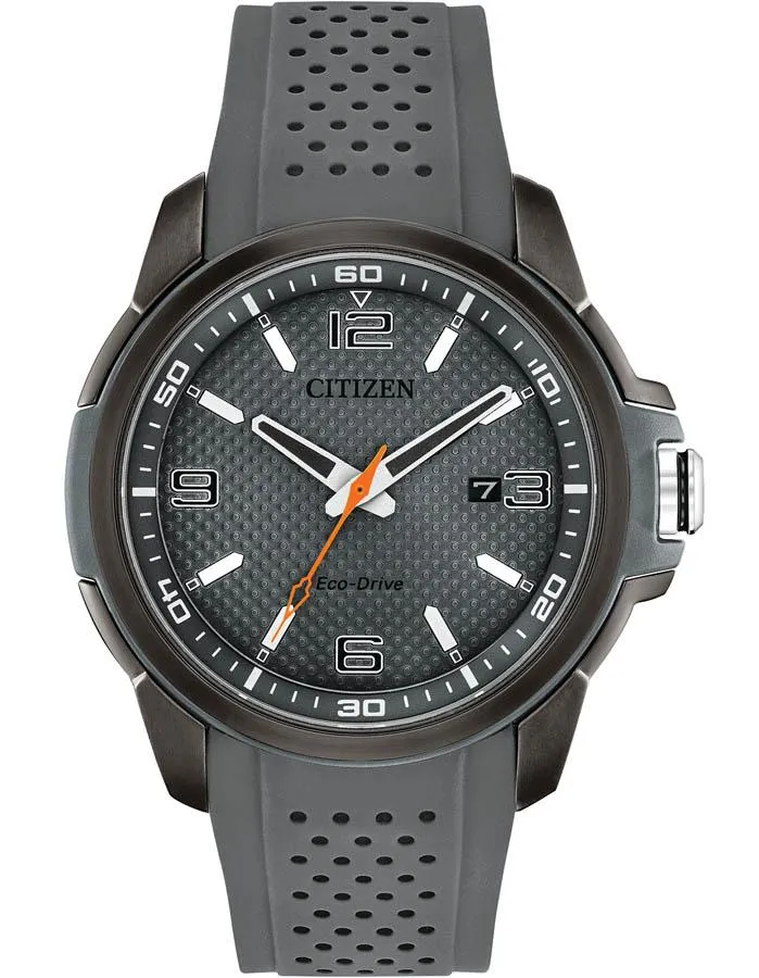 Citizen DRIVE AR Mens Sport Watch - Gray Dial - Gray Stainless - Date - Strap