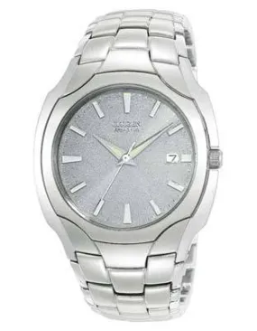 Citizen Eco-Drive Mens Watch - Stainless Steel - Silver Dial