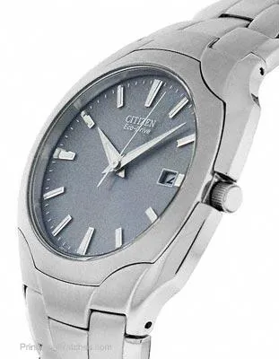 Citizen Eco-Drive Mens Watch - Stainless Steel - Silver Dial