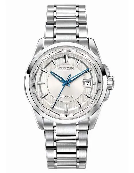 Citizen Mens Signature Grand Classic Automatic - Silver Dial - Steel Bracelet