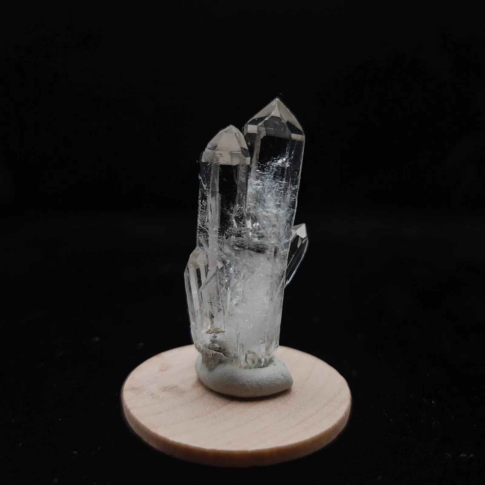 Clear Chlorite Quartz Cluster, Super Clear-1 3/4