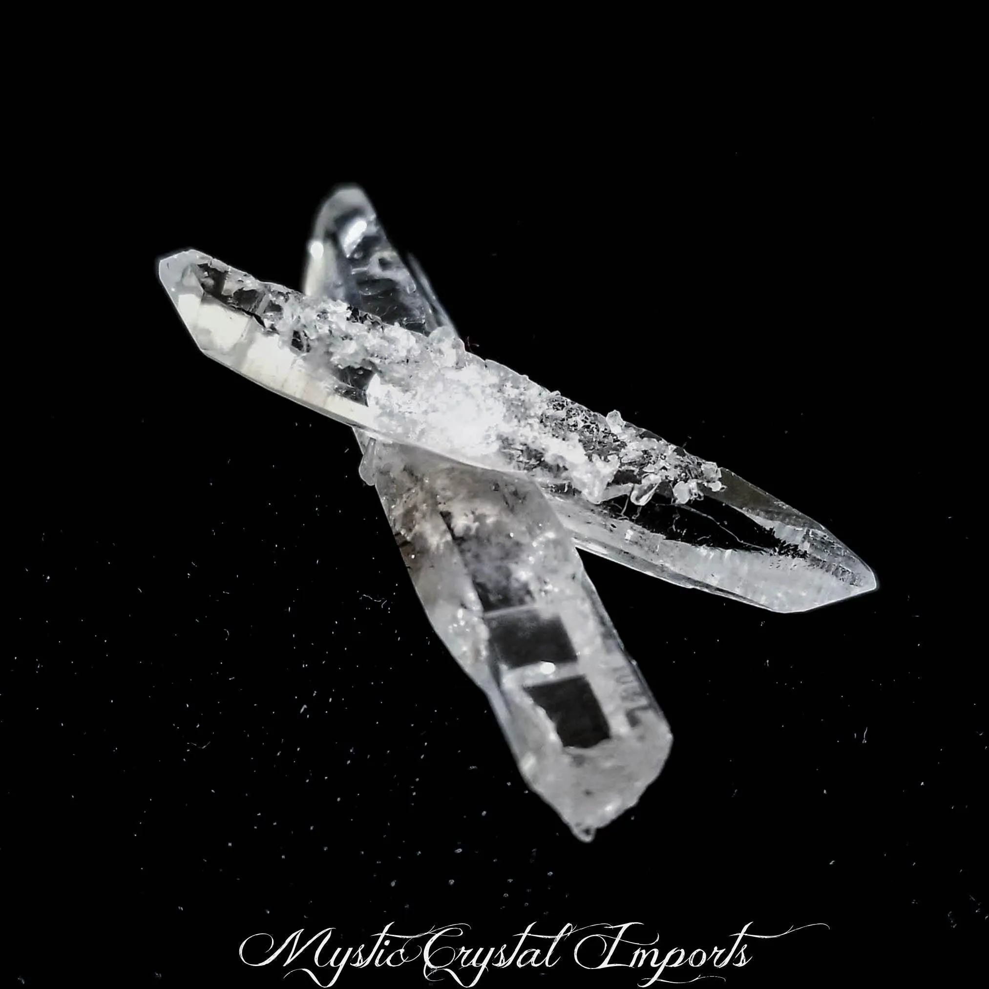 Clear Quartz Cross-Point Cluster-1 3/4