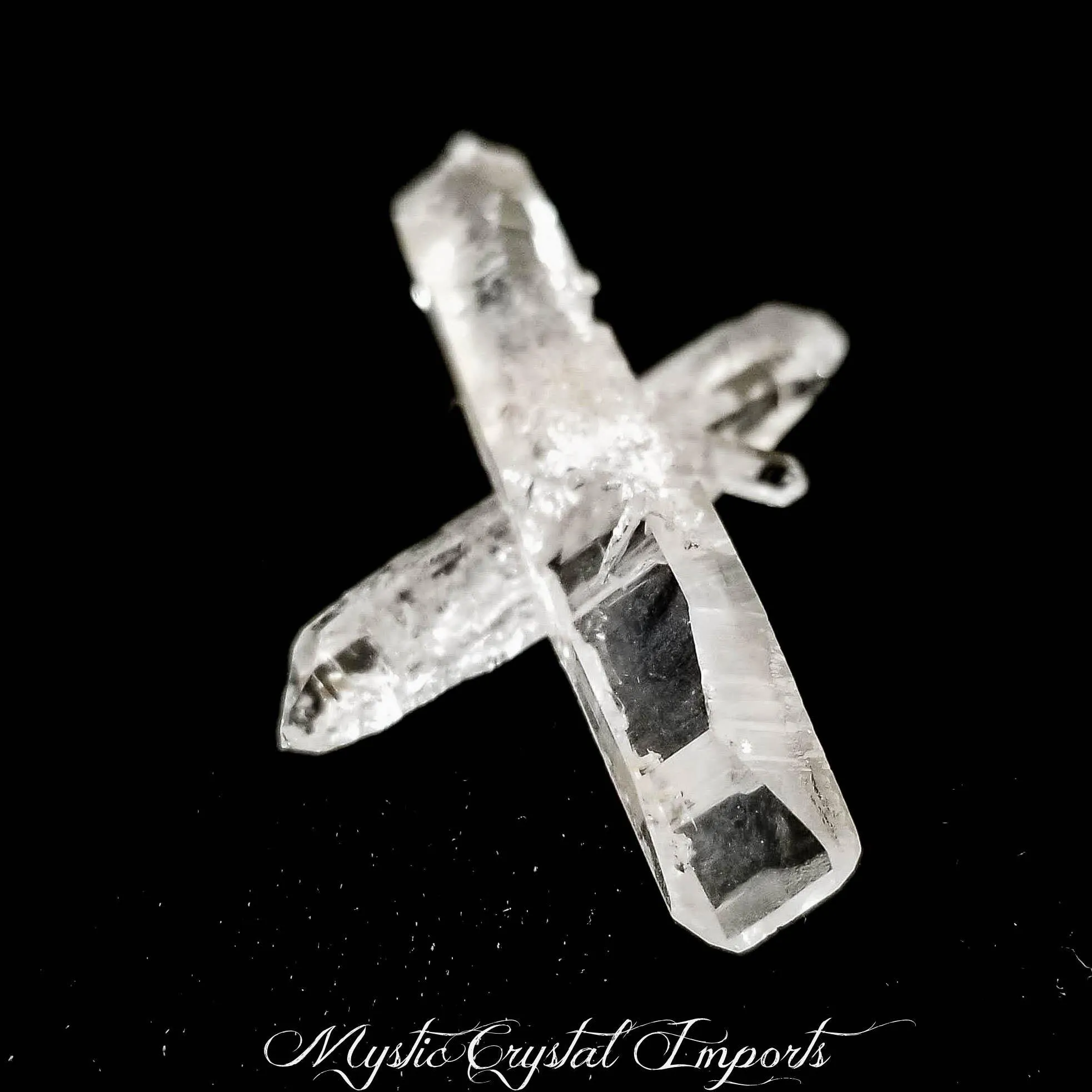 Clear Quartz Cross-Point Cluster-1 3/4