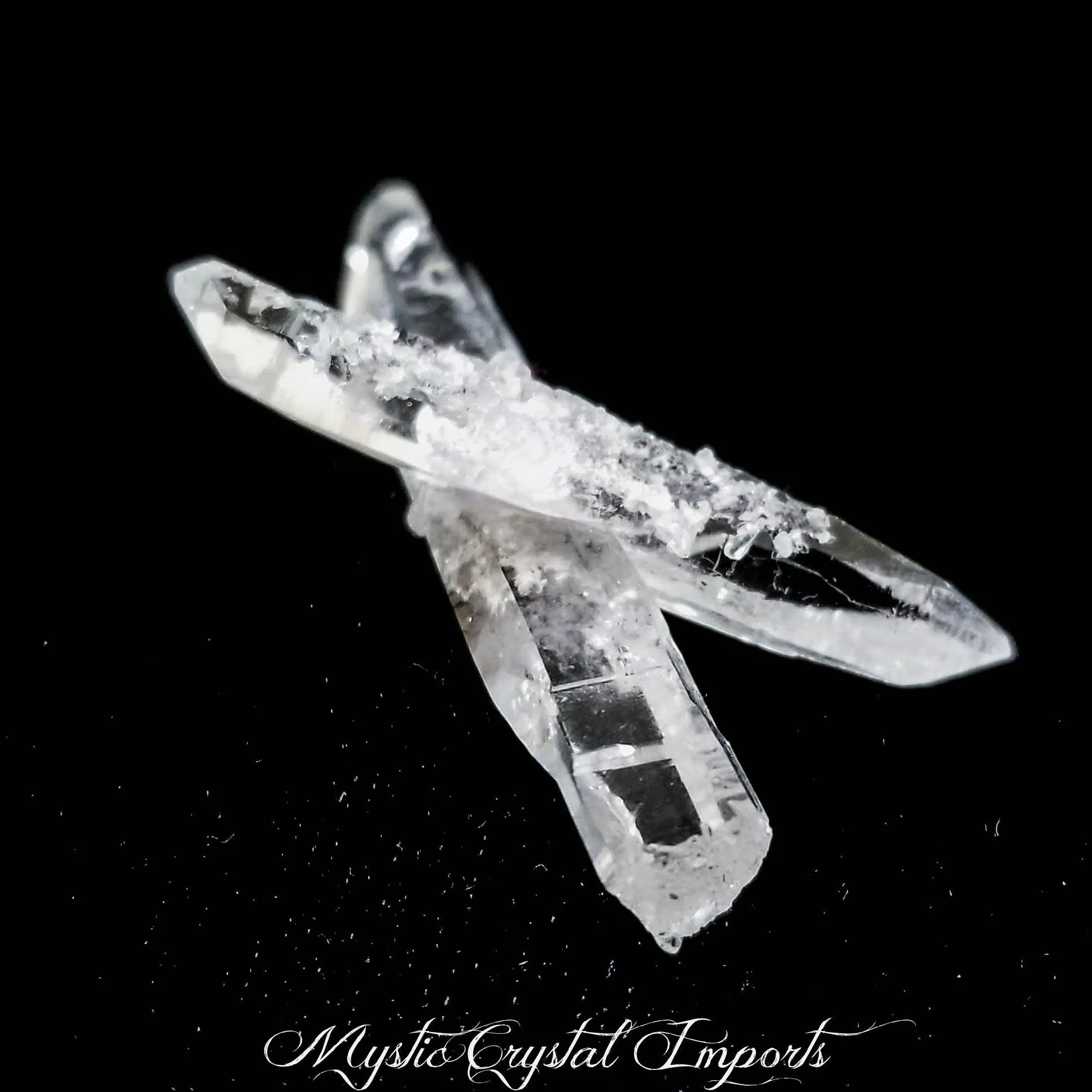 Clear Quartz Cross-Point Cluster-1 3/4