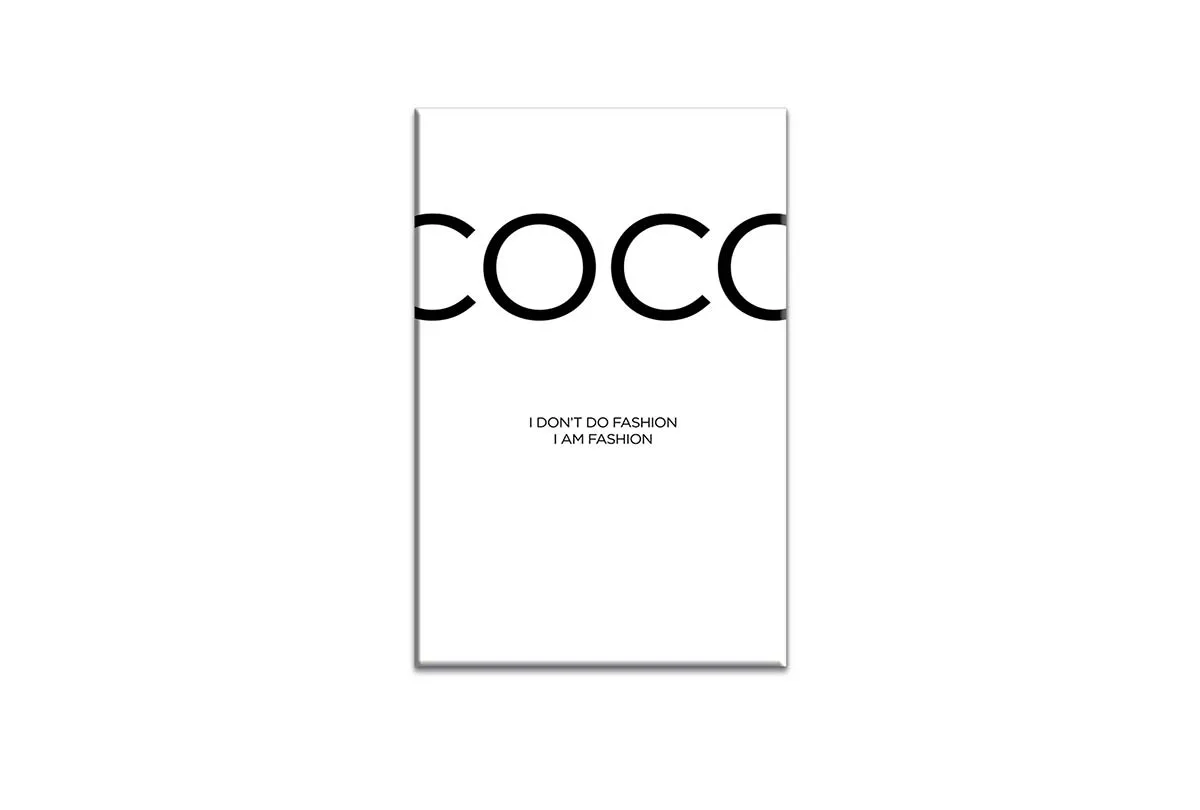 Coco I Am Fashion | Fashion Canvas Wall Art Print