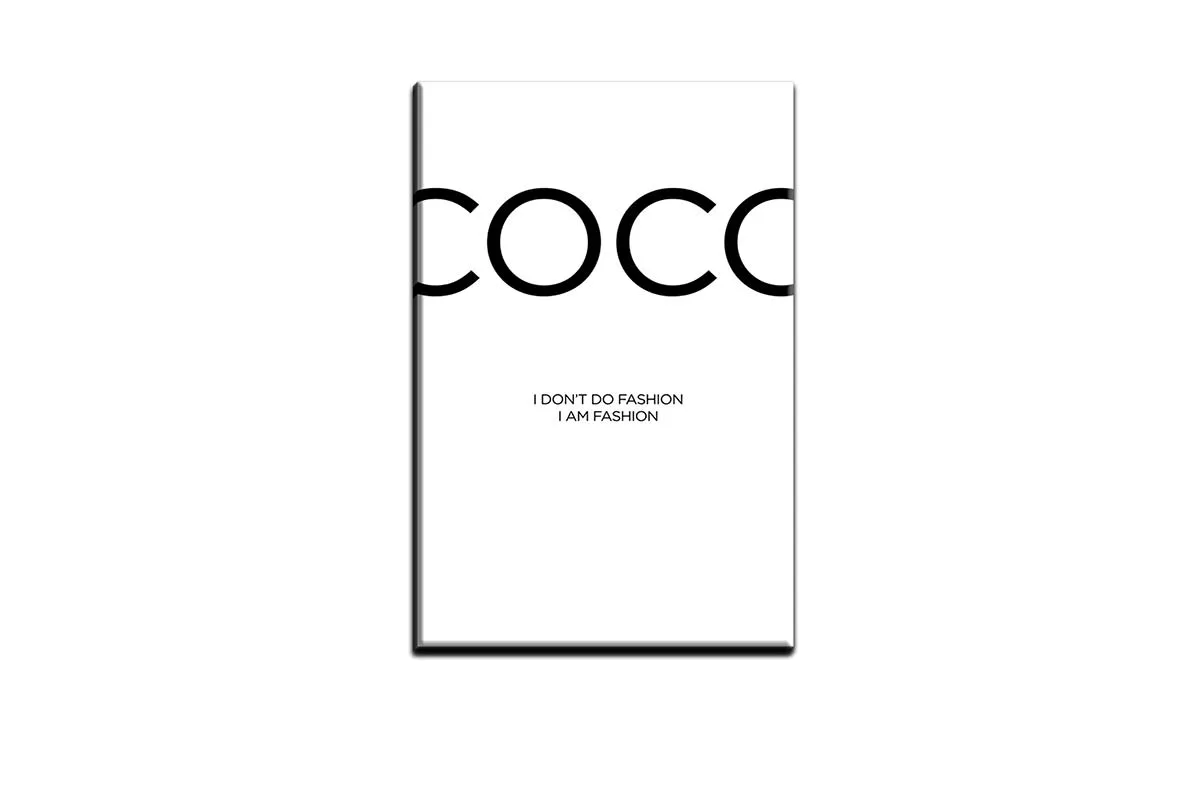 Coco I Am Fashion | Fashion Canvas Wall Art Print