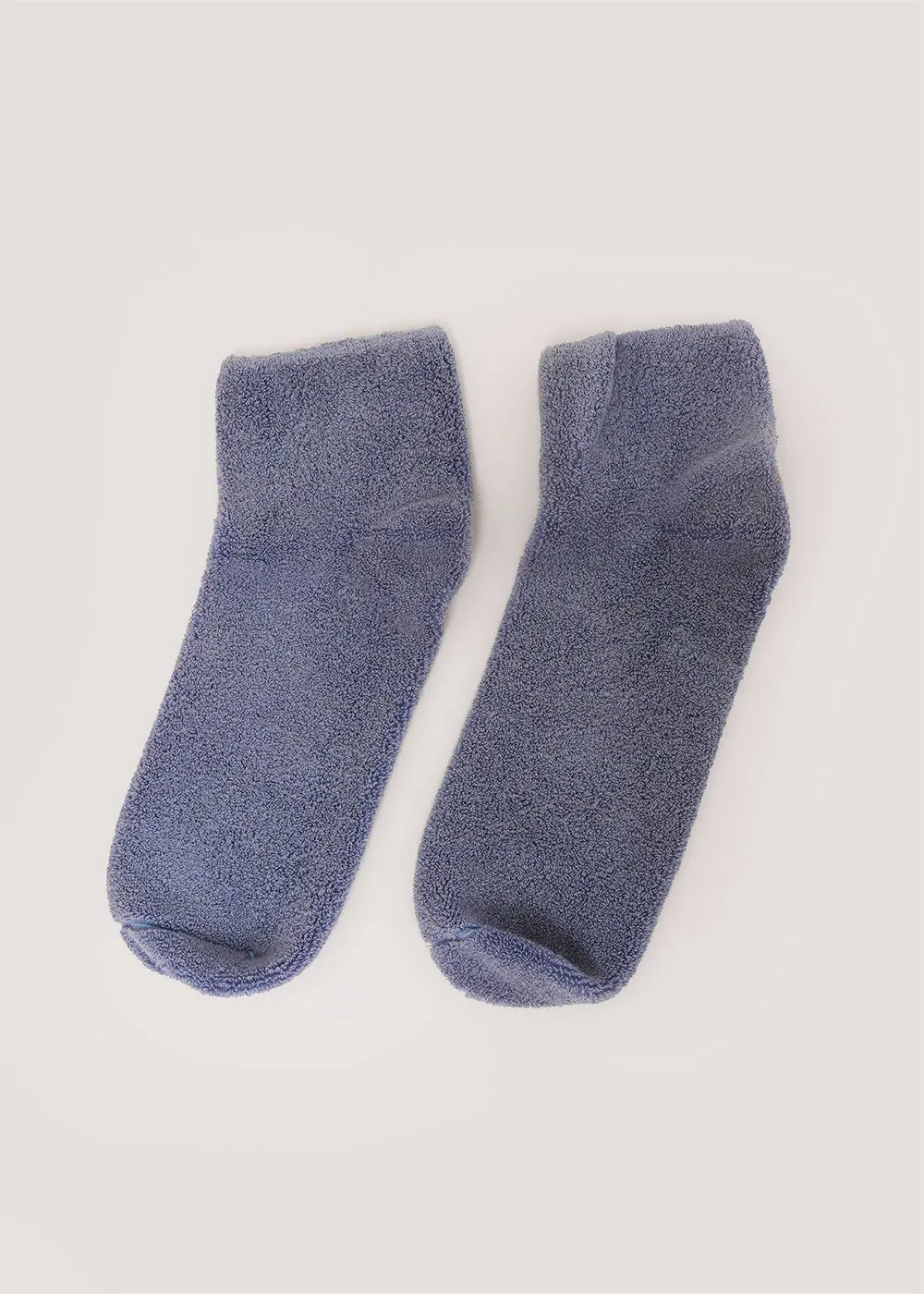 Cove Blue Buckle Ankle Socks